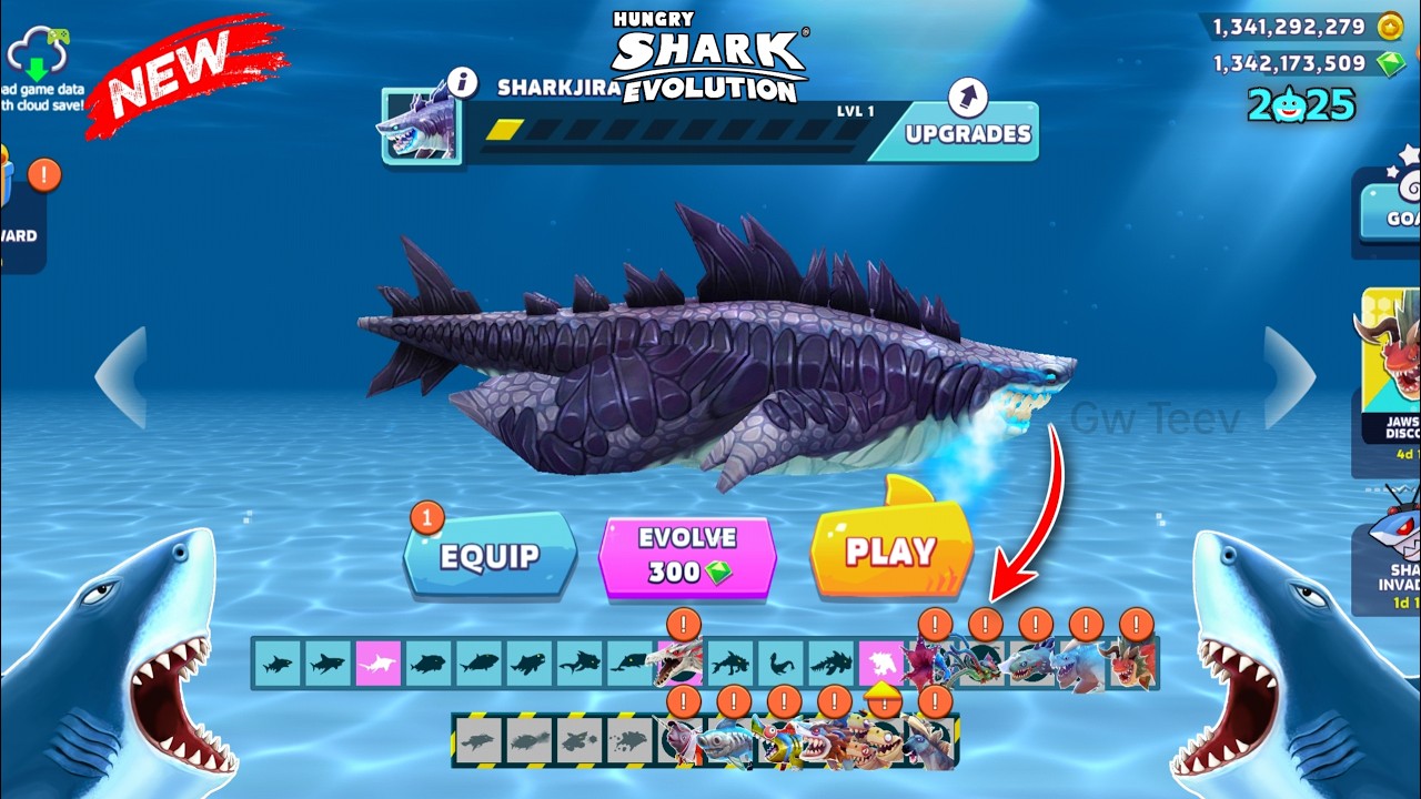 How to Level Up Fast in Hungry Shark Evolution - All Biggest Shark 85%