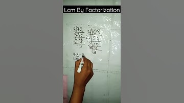 LCM of 72 and 108 by Prime Factorisation #shorts#mathtricks#easymathtrick#math