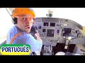 Blippi Português Explora um Avião a Jato | Novo Video! Vídeos Educativos | As Aventuras de Blippi