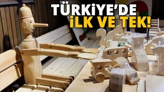 Türkiyenin İlk Ekolojik Ahşap Oyuncak Müzesi Havadan Görüntülendi