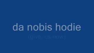 Pater Nostra with English Translation