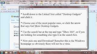 How to Get Xbox 360 Widgets on Your Desktop screenshot 3