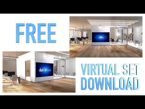 Virtual Learning Classroom studio, Datavideo Virtual Set