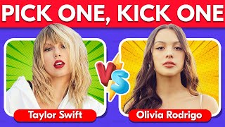 Pick One Kick One Taylor Swift vs Olivia Rodrigo SONG BATTLE| Music Quiz