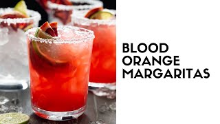 Blood Orange Margaritas for a crowd