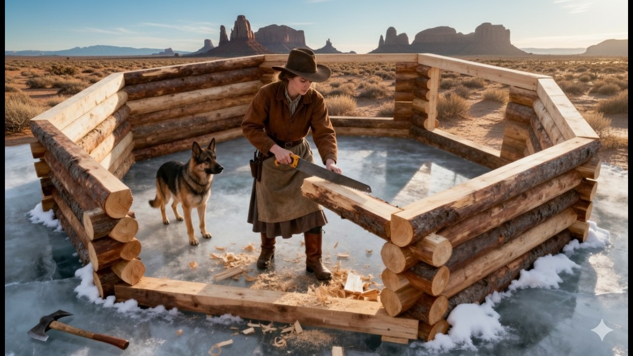 Die Nachbarn lachten über die Witwe – bis ihre achteckige Hütte den Winter besiegte!