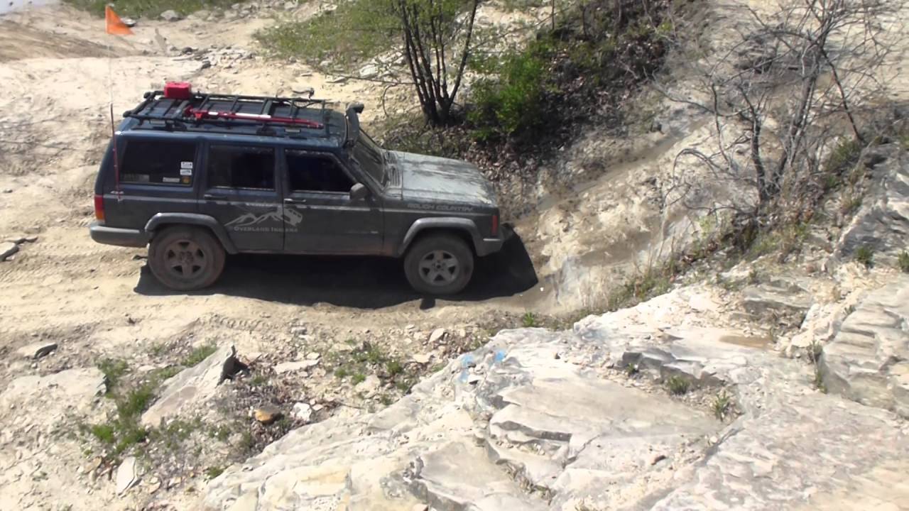 Rock wall climb Jeep XJ YouTube