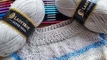 🧶🎁How to Start Knitting a Top-Down Raglan Sweater | Easy Raglan Line for Beginners