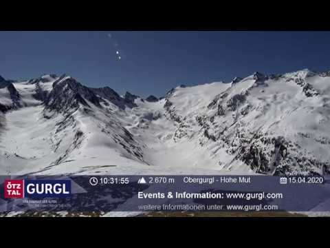 Skigebiet Gurgl Webcam 15. April 2020