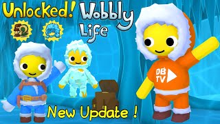 NEW WOBBLY LIFE UPDATE WE UNLOCKED THE ARTIC EXPLORER OUTFIT &  FROZEN WOBBLY CLOTHES screenshot 3