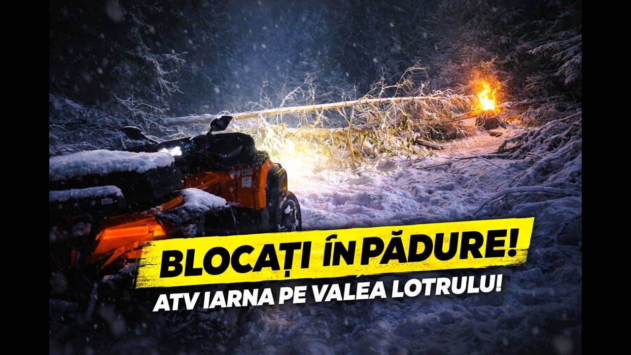 AM RĂMAS BLOCAȚI CU ATV-ul IARNA pe Valea Lotrului ❄️ | Spre Vidra & Barajul Balindru