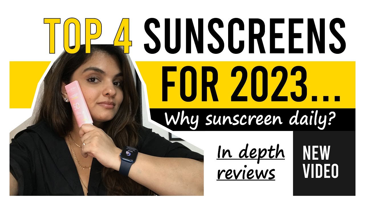 TOP 4 SUNSCREENS FOR SUMMER 2023 | NO WHITE CAST | FOR ALL SKIN TYPES | FIT FAB FOOD