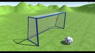 Unity 3d football Kick And Net Animation With Cloth Component screenshot 5