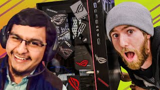 I dropped his new CPU.... - ROG RIG Reboot 2020