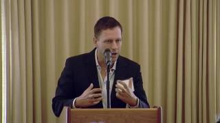 Peter Thiel speaks at Center on Capitalism and Society's 2015 conference