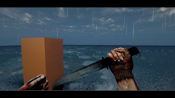 Unity Knife + Rain Environment Test