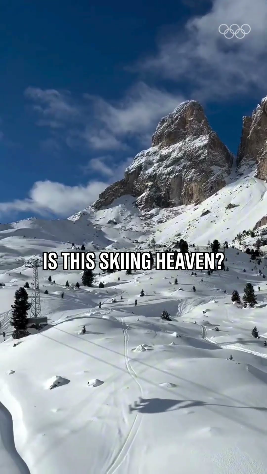 Skiing in Italy is like skiing in heaven. ⛷️?