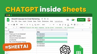 Use ChatGPT in Google Sheets with SheetAI App