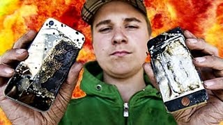 Exploding iPhone filmed on iPhone!!