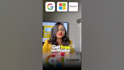 Google Microsoft Amazon Get free certifications I. Just 24-48 hrs #certificationcourses #google