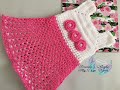 Como hacer un vestido tejido a crochet talla 18meses