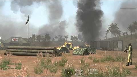 ArmA2 Special effects: Ammo boxes explosion like action movie.