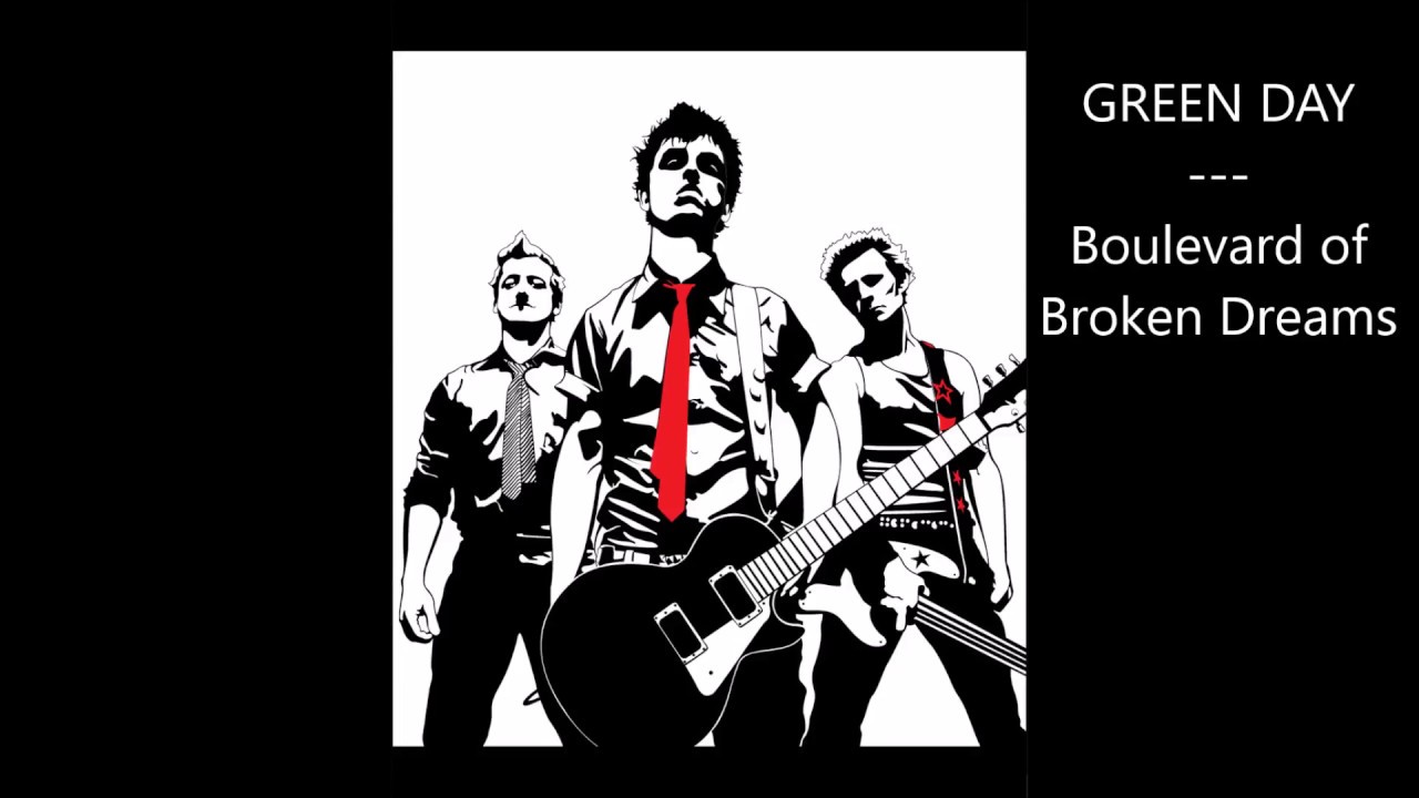 Green Day Boulevard of Broken Dreams Guitar Backing Track YouTube