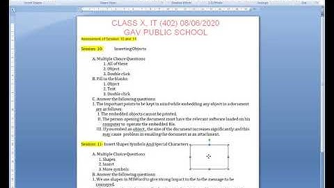 GAVPSK, E-CLASSES Class X  08 06 2020. IT(402),  Jagdeep Sharma, GAV PUBLIC SCHOOL