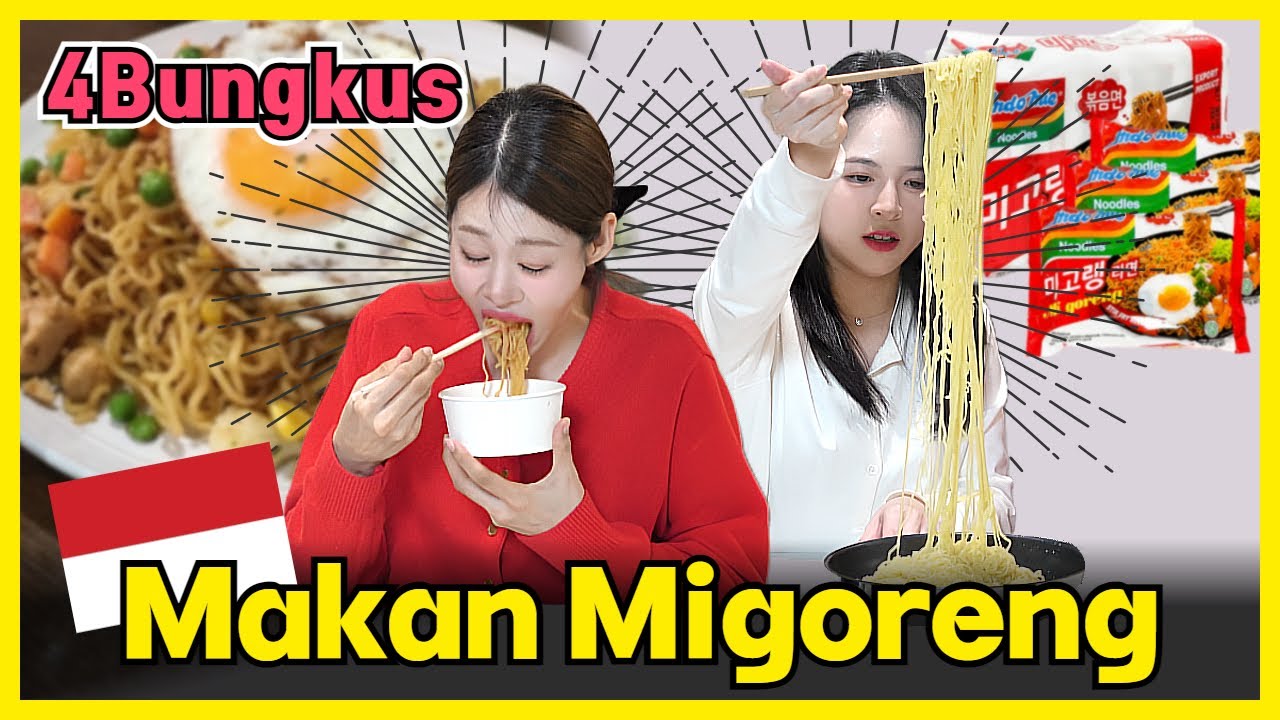 (ENG SUB)Gadis-gadis Korea mencoba makan ramen Indonesia yang aneh 🍜🇰🇷🇮🇩 EP.1