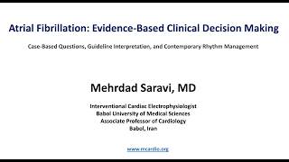 Atrial Fibrillation  Evidence Based Clinical Decision Making