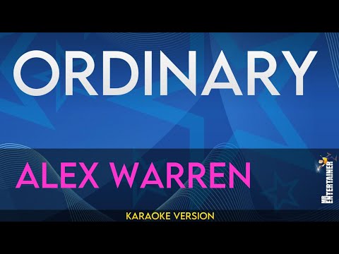 Ordinary Alex Warren KARAOKE 