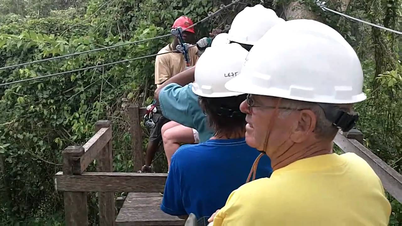 Kim on Zipline Barbados YouTube