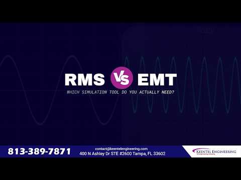RMS versus EMT power system simulation comparison