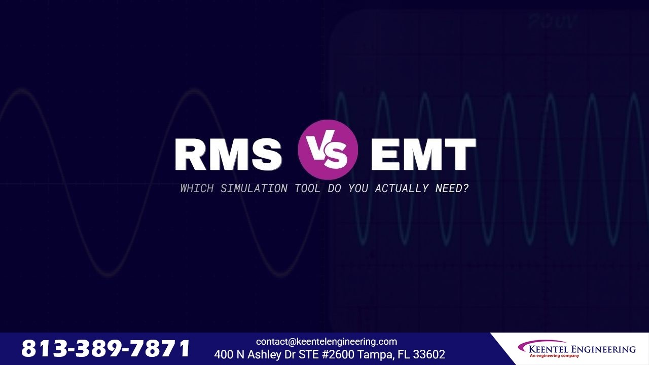 RMS versus EMT power system simulation comparison