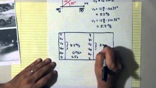 PhysicsProblems - 2D Kinematics, Sliding Through Intersection
