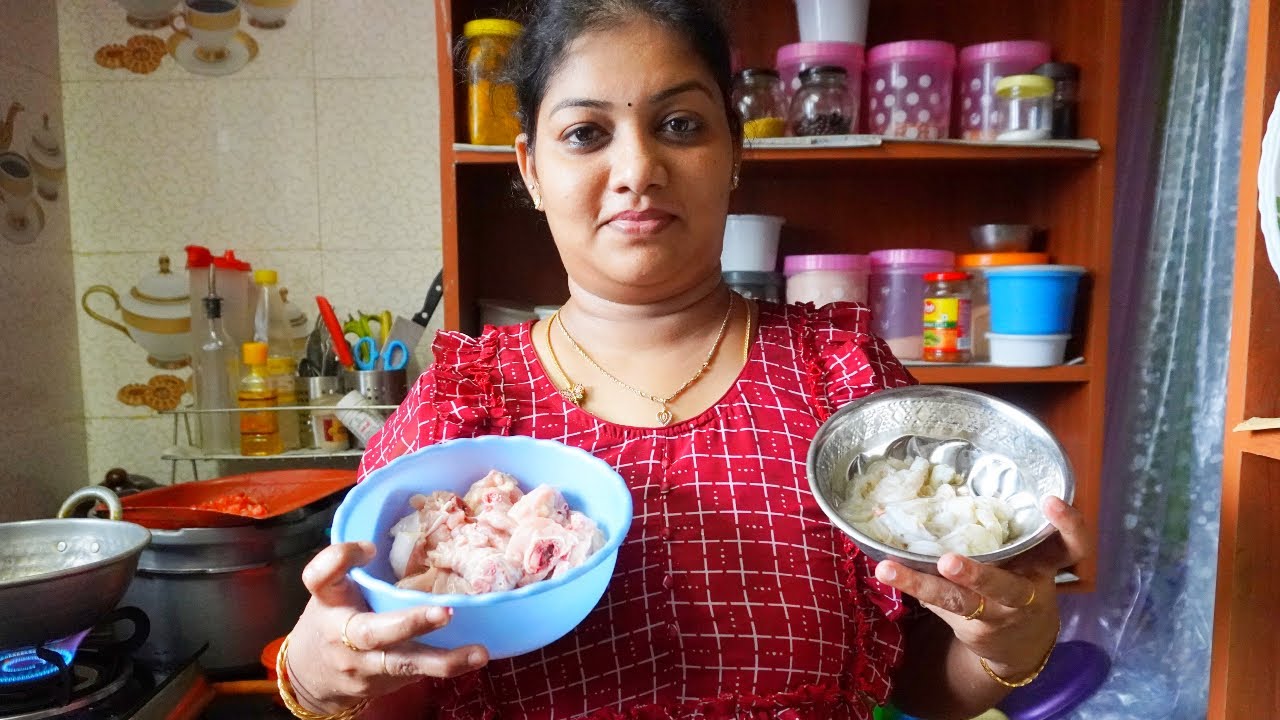 Prawn thokku for spl for mama😋l chicken thokku for mouli🤤l Mama with Babyma l tamil couple vlog