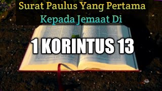 ALKITAB SUARA 1 KORINTUS 13 PERJANJIAN BARU BAHASA INDONESIA