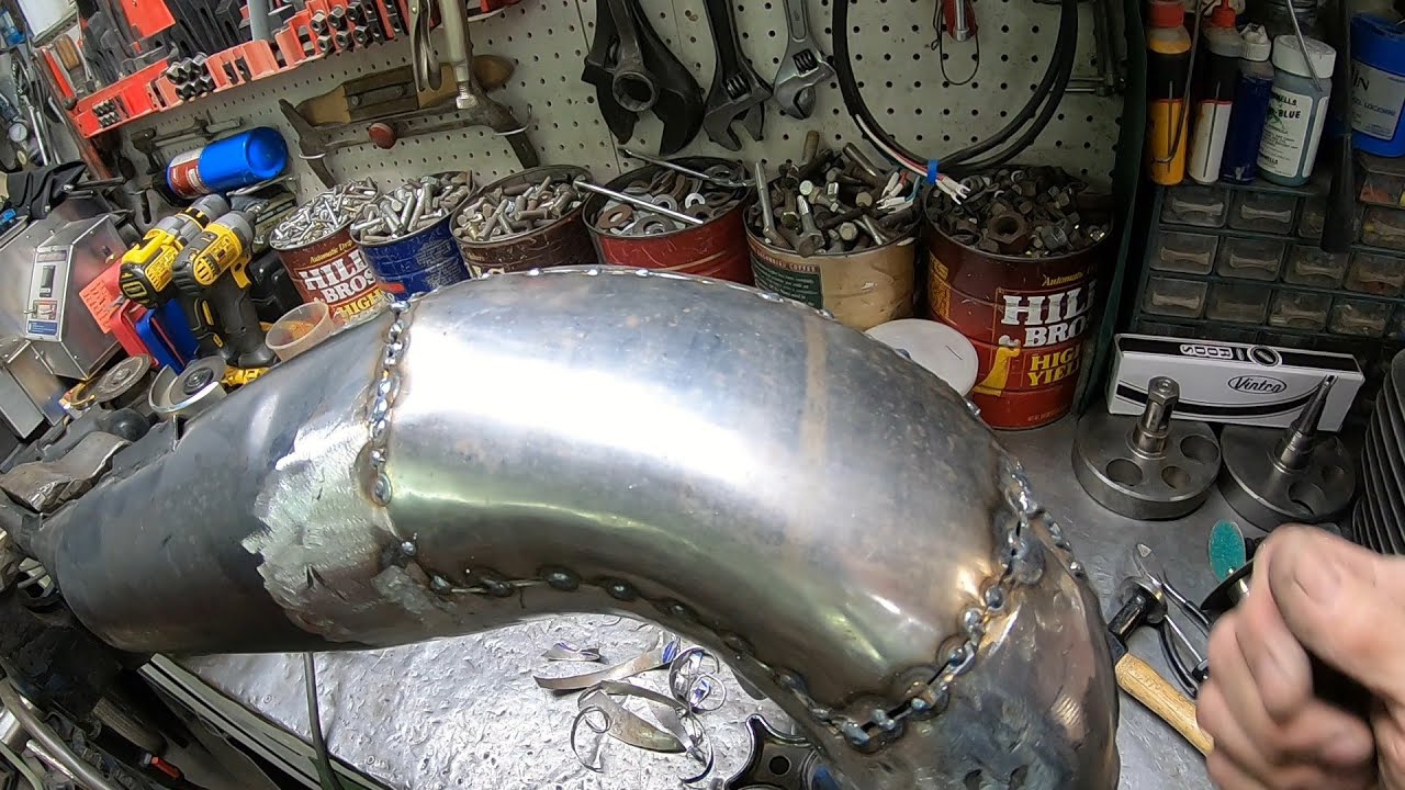 1978 Suzuki RM250 C2 Expansion Chamber repair