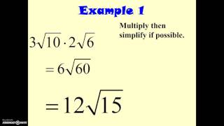 Multiplying Radicals