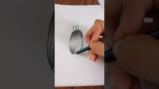 طريقه رسم شعر بنت بطريقه رائعه#art#shorts