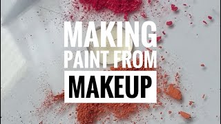 DIY Watercolour Paint from Makeup! #shorts