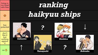 ranking haikyuu ships *CONTROVERSIAL* | 10K sub special