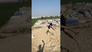 Aj to Bach 😱🥹 gaya bhai#shortvideo #flip #parkour #frontflip #backflip #corkscrew #youtubeshorts