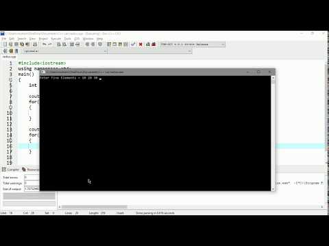 Lecture #3 Array elements in reverse order | C++ Programming Tutorials in Urdu