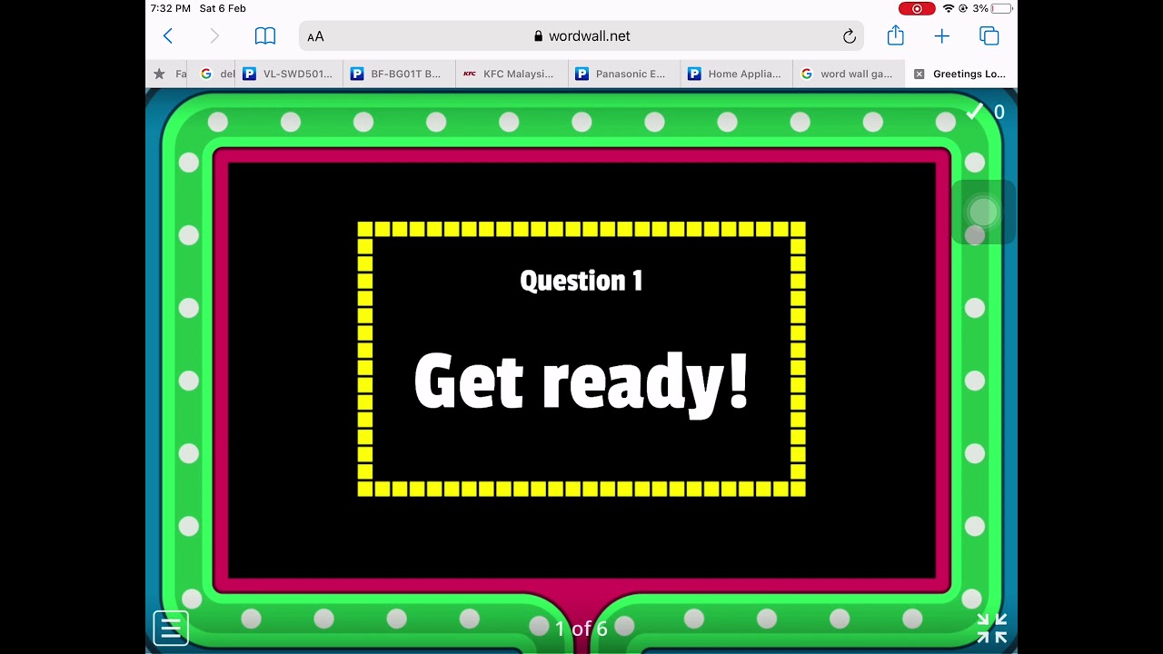 English Greetings From Gameshow Quiz.