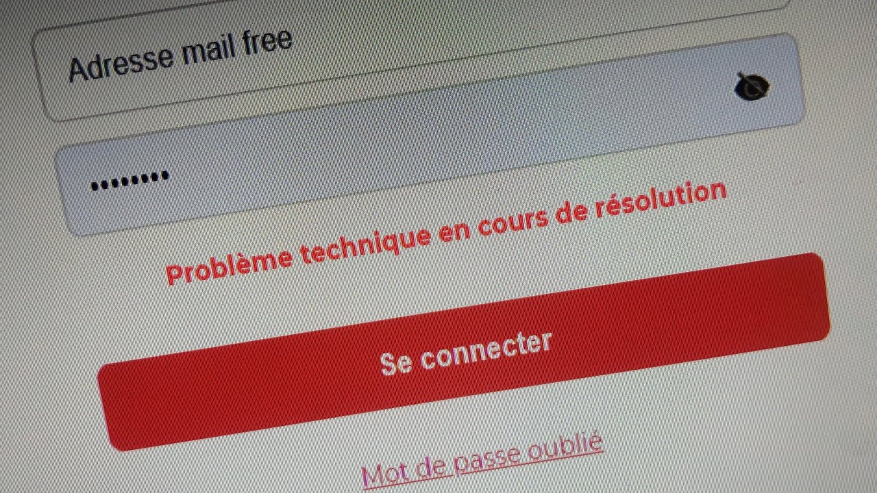 Problème Webmail Free Aujourd Hui 2022
