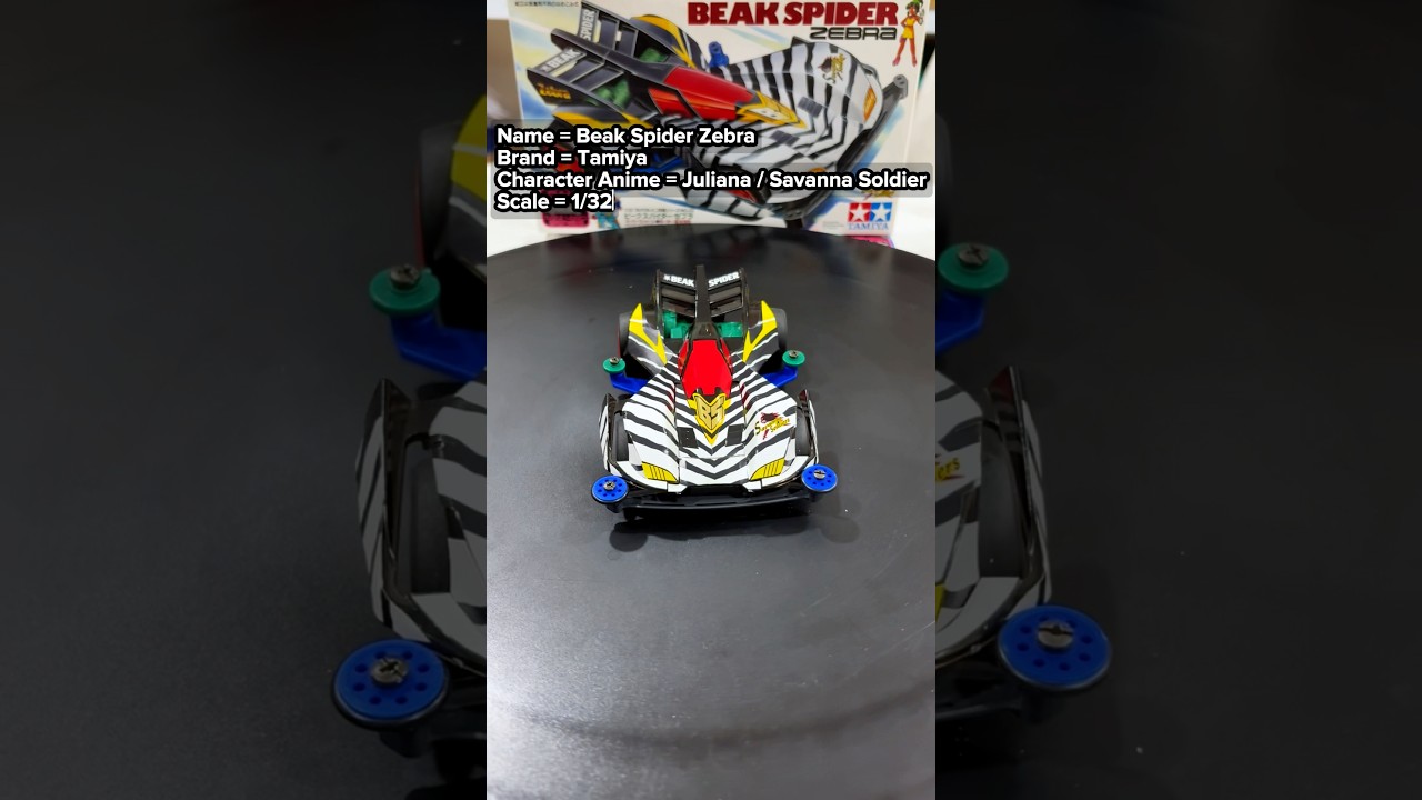 Tamiya - Beak Spider Zebra (Super-1 Chassis) 1/32 Scale Fully