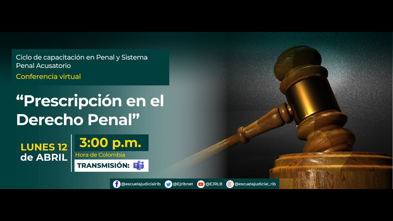 PRESCRIPCIÓN EN EL DERECHO PENAL - YouTube