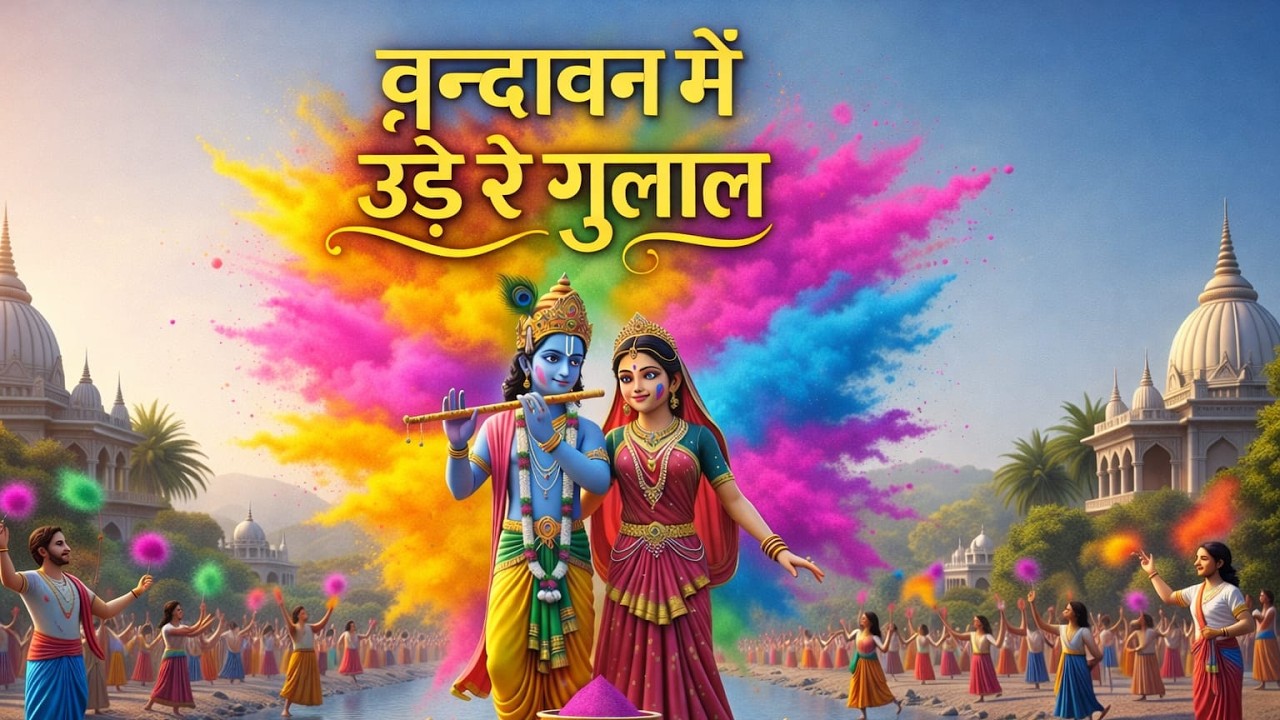 Vrindavan Mein Ude Re Gulal -वृन्दावन में उड़े रे गुलाल कह दो राधा रानी से | Holi Bhajan #holi