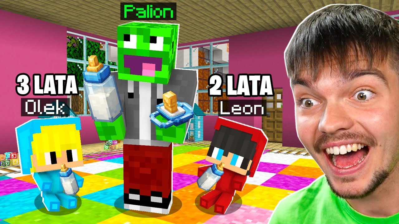 ZMIENIŁEM CAŁE PALIONOWO w DZIECI w Minecraft!
